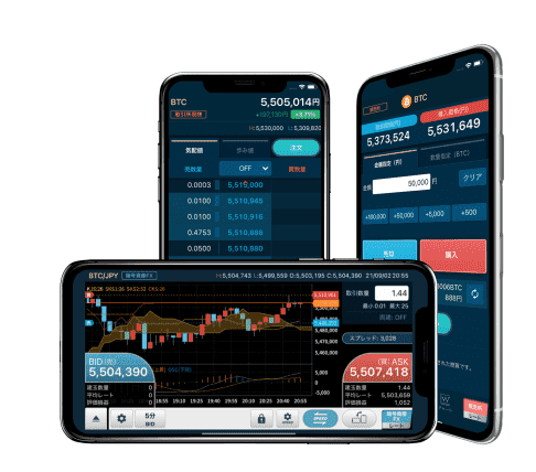 GMOコインのトレーダーモードの画像